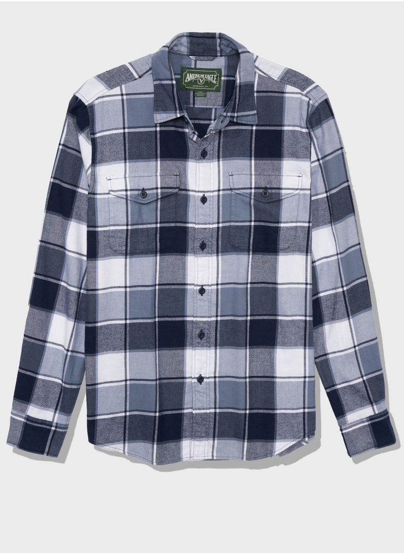 American Eagle - Checked Regular Fit Shirt - Image 1