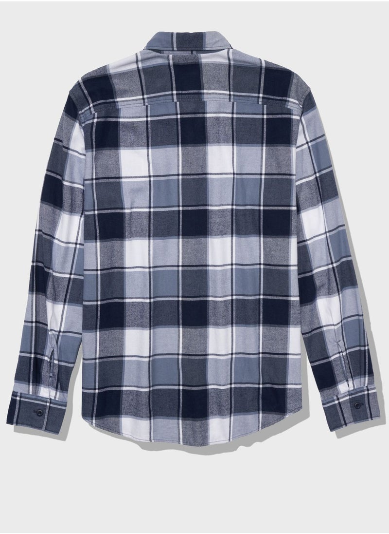 American Eagle - Checked Regular Fit Shirt - Image 1