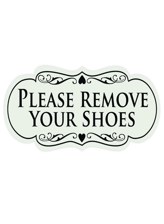 All Quality Designer Please Remove Your Shoes Wall or Door Sign - No Shoes Signage | Easy Installation - Lt Gray - Small (1 Pack) - Image 1
