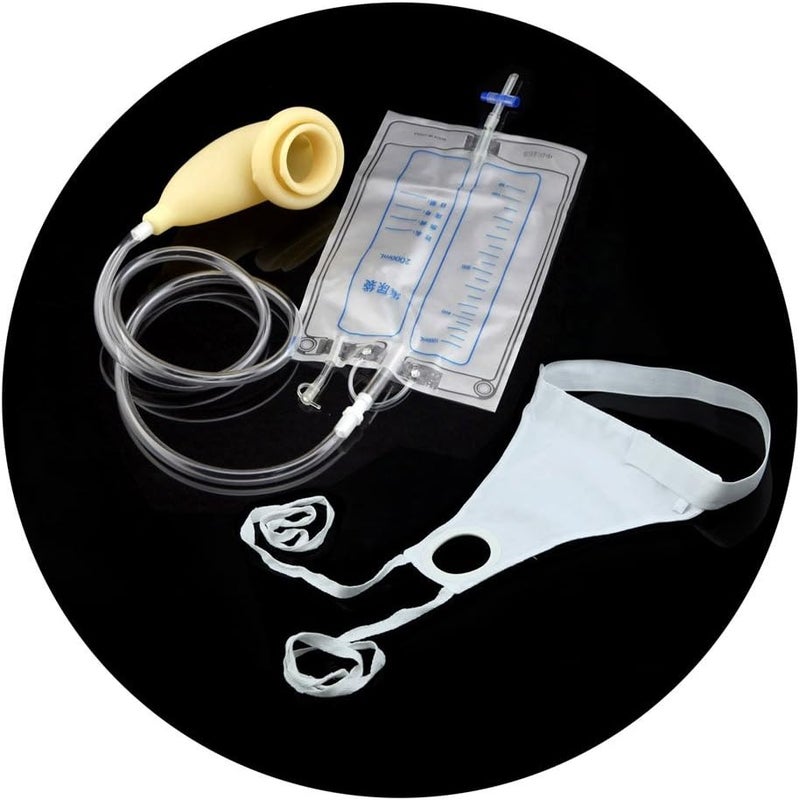 Owfeel 2000ml Man Protable Wearable Urine Bag Urinal System with Collection Urine Bag (2000ml Man Urine Bag) - Image 1