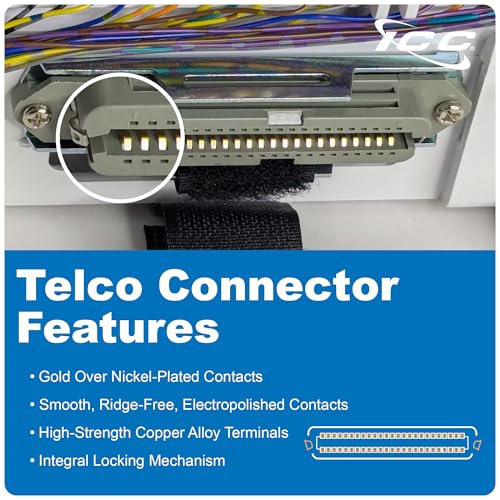 ICC 66 Block Prewired with 89D Mounting Bracket & Cover, Punch Down Block for Telephone System, 25 Pair Female Telco Connector, 66M1-25M - Image 4