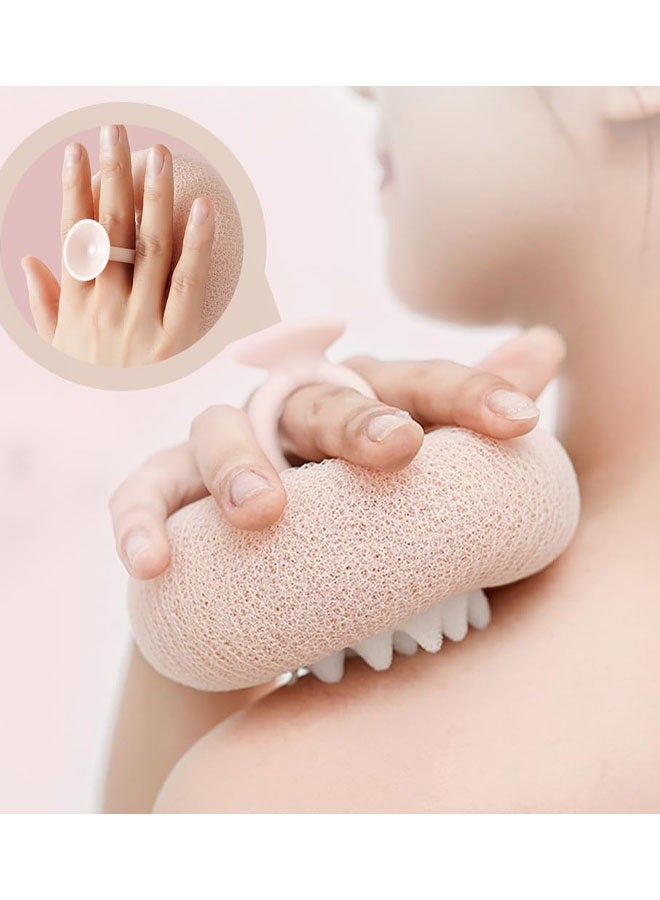 Super Soft Sunflower Suction Cup Bath Ball, 2-In-1 Sunflower Bathing Ball With Finger Rings, Exfoliating Bath Sponge Cleaning Brush, Shower Loofah Sponge - Image 5
