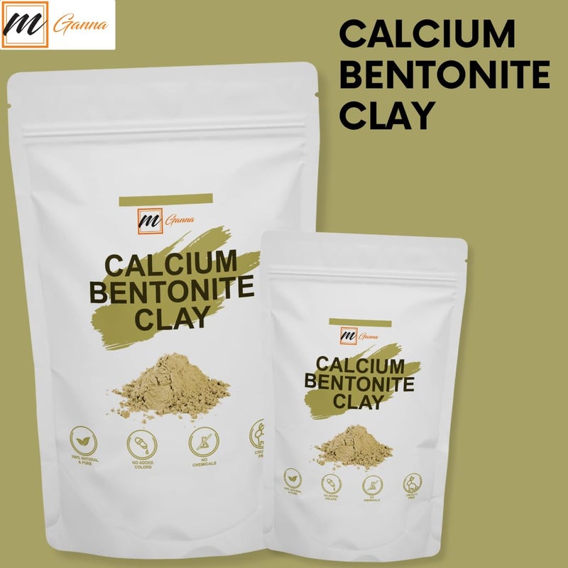 mGanna 100% Natural Calcium Bentonite Clay Powder for Facial Masks, Creams, Body Wraps and Soap Making 0.5 LBS / 227 GMS - Image 3