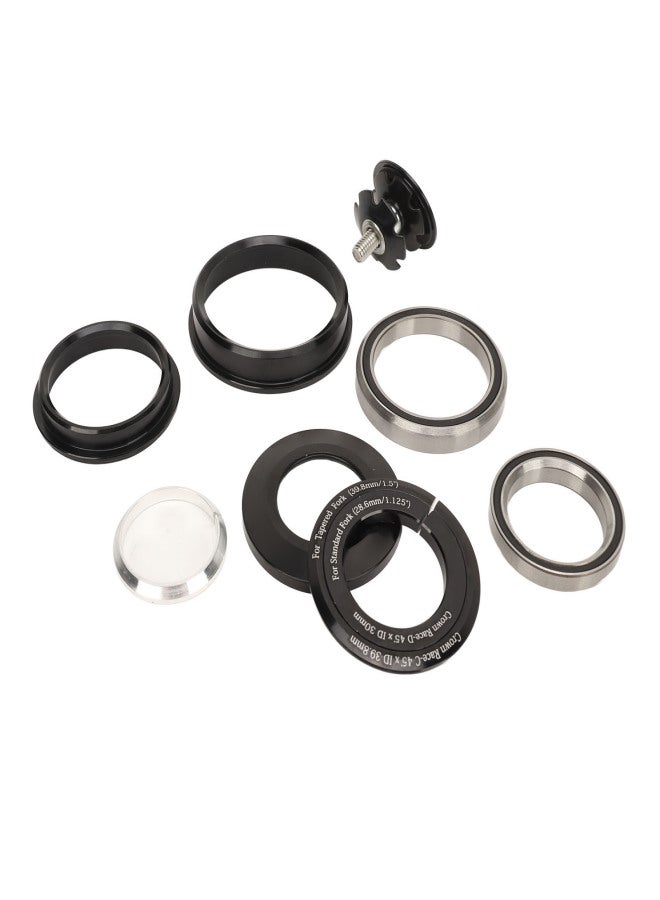 ريسك مجموعة أوعية شوكة الدراجة الأمامية، مصنوعة من سبائك الألومنيوم، مزودة بمحامل مزدوجة، وفواصل سماعة رأس للدراجات الجبلية، مناسبة لإطارات ذات أنابيب رأس مدببة بقياس 44-56 مم - Image 2