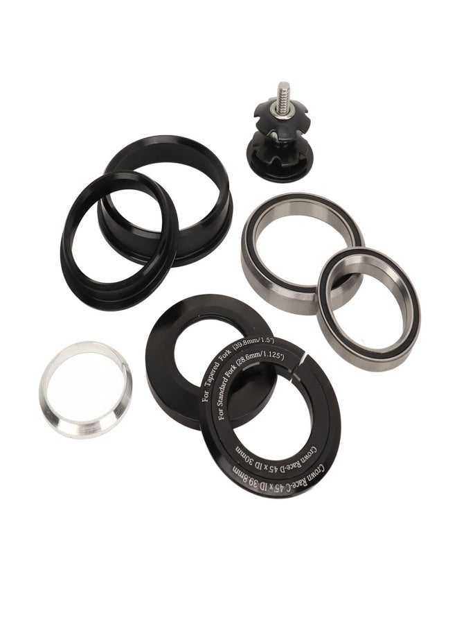 ريسك مجموعة أوعية شوكة الدراجة الأمامية، مصنوعة من سبائك الألومنيوم، مزودة بمحامل مزدوجة، وفواصل سماعة رأس للدراجات الجبلية، مناسبة لإطارات ذات أنابيب رأس مدببة بقياس 44-56 مم - Image 5