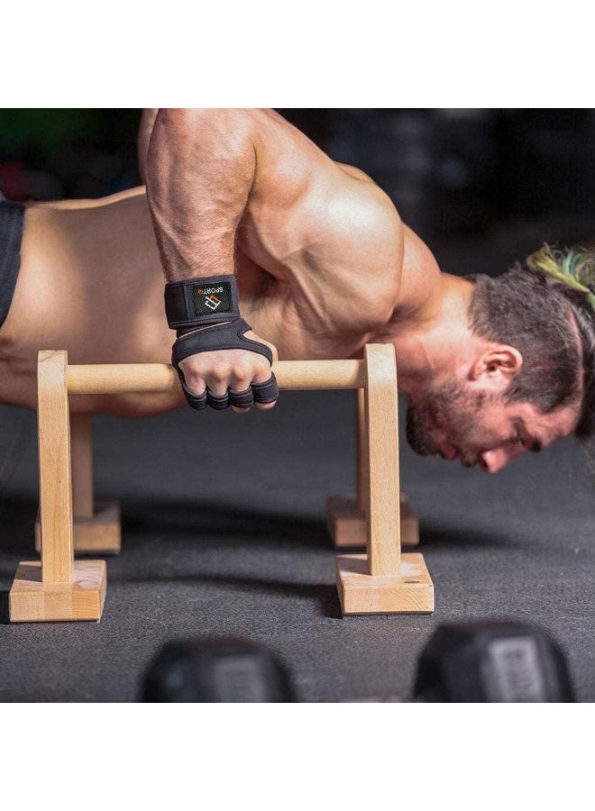 SportQ Ultimate Gym Gloves with Wrist Wrap, Full Protection, Super Breathable Weight Lifting Workout Gloves Exercise Cross Training Cycling for Women and Men - Image 3