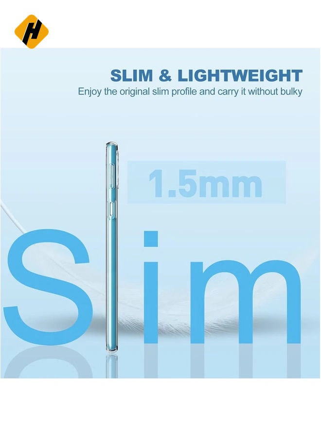 Samsung Galaxy A53-5G Case Cover Protective Shock Absorption Bumper soft Transparent Case (Clear)
