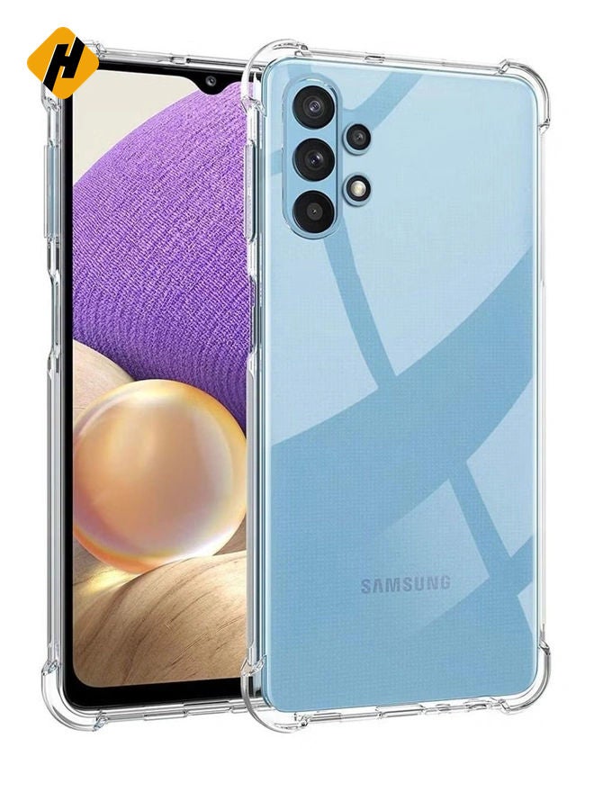 Samsung Galaxy A53-5G Case Cover Protective Shock Absorption Bumper soft Transparent Case (Clear)
