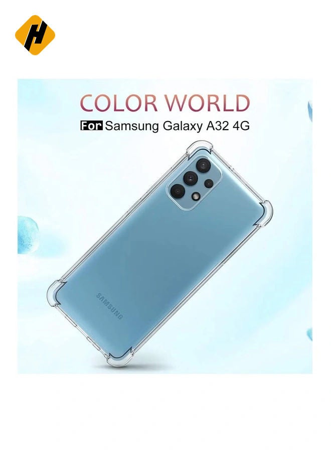 Samsung Galaxy A53-5G Case Cover Protective Shock Absorption Bumper soft Transparent Case (Clear)