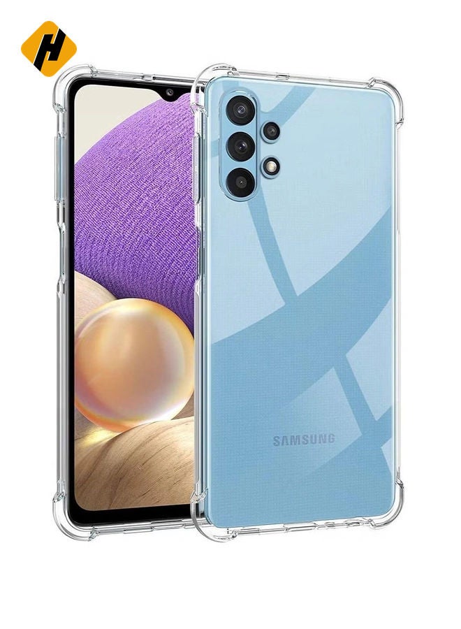 Samsung Galaxy A53-5G Case Cover Protective Shock Absorption Bumper soft Transparent Case (Clear)