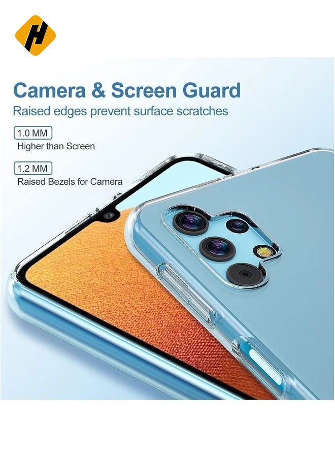 Samsung Galaxy A53-5G Case Cover Protective Shock Absorption Bumper soft Transparent Case (Clear)