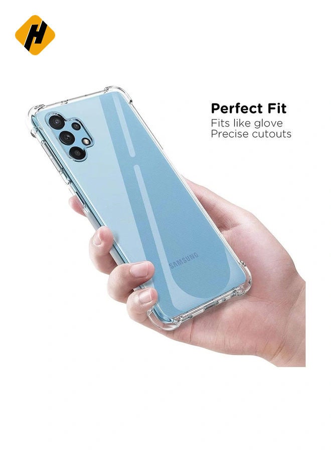 Samsung Galaxy A53-5G Case Cover Protective Shock Absorption Bumper soft Transparent Case (Clear)