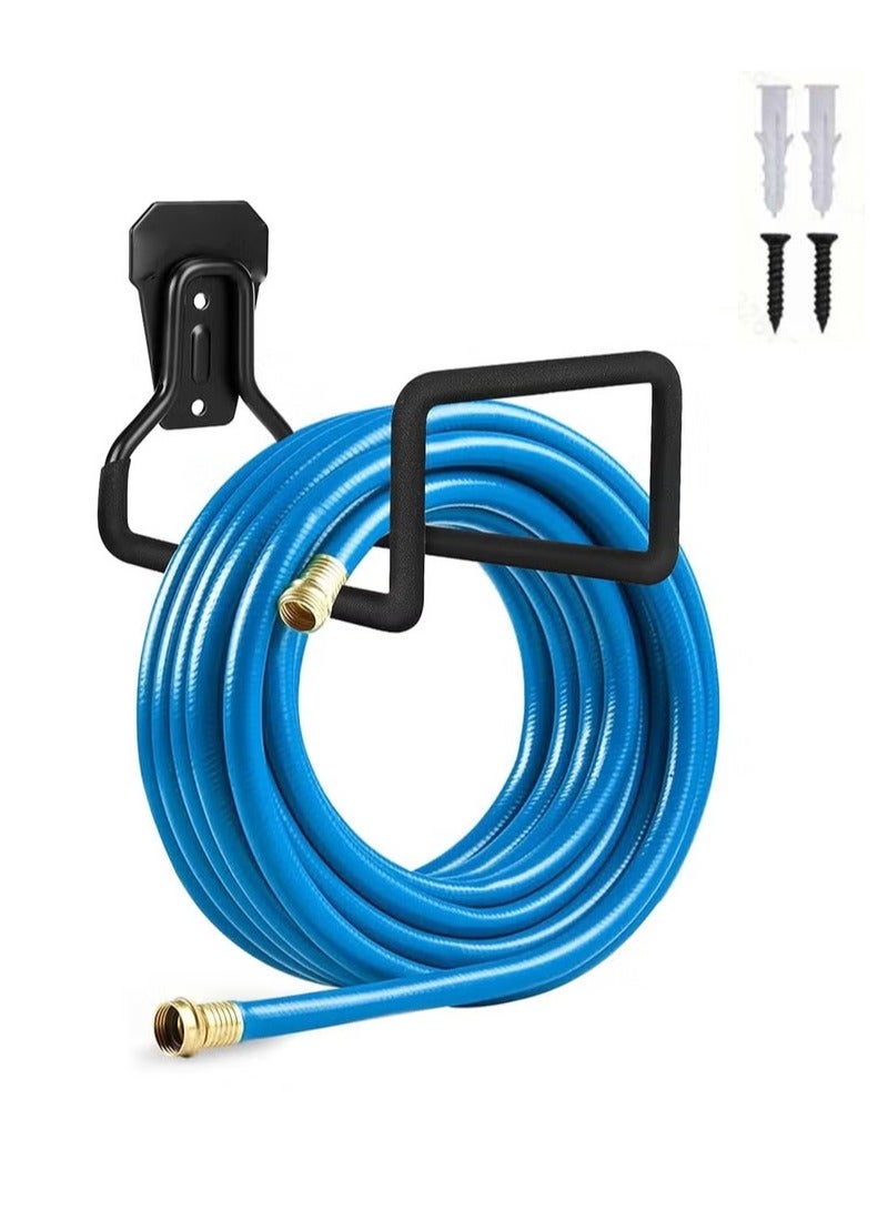 Garden Hose Holder with 2 Screw and 2 Drywall Anchors ,Wall Mount Hose Hanger , Water Hose Holders for Outside Yard - Image 1