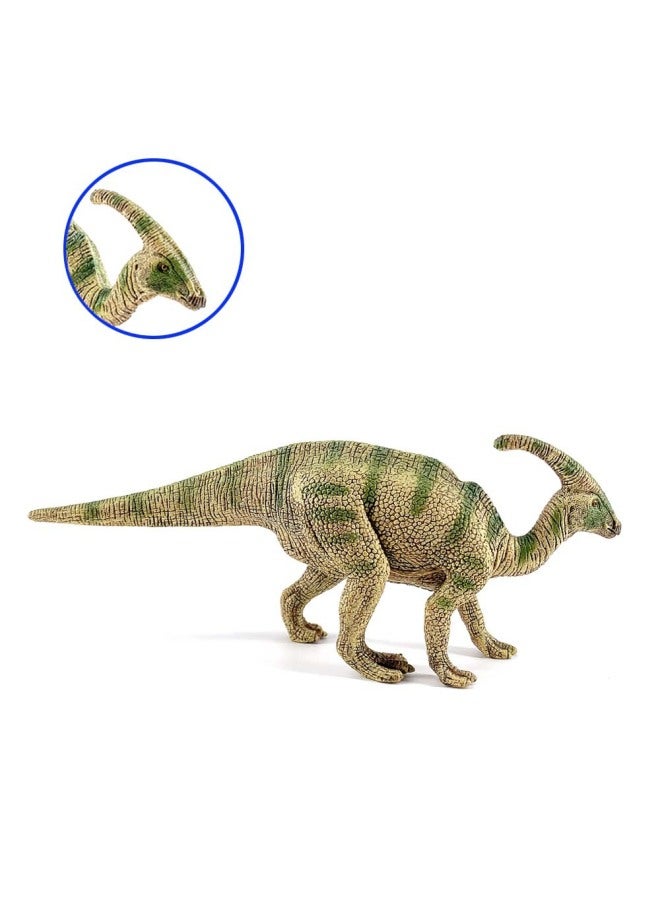 Toy Simulation Dinosaur Toy Tyrannosaurus Rex Tyrannosaurus Monster Dragon King Dragon Brachiosaurus Boy Birthday Gift-Color:M5003 Green Parasaurus (108g) - Image 1