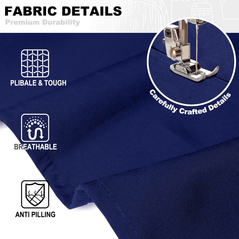 BeLuyi chef apron bib tool apron for man woman cross back straps with 4 pockets for kitchen cooking gardening baking working(Blue) - Image 3