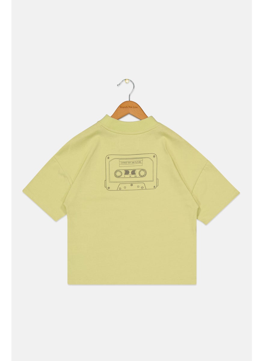 Tchibo - Kids Boy Round Neck Short Sleeve T-Shirts, Green - Image 1