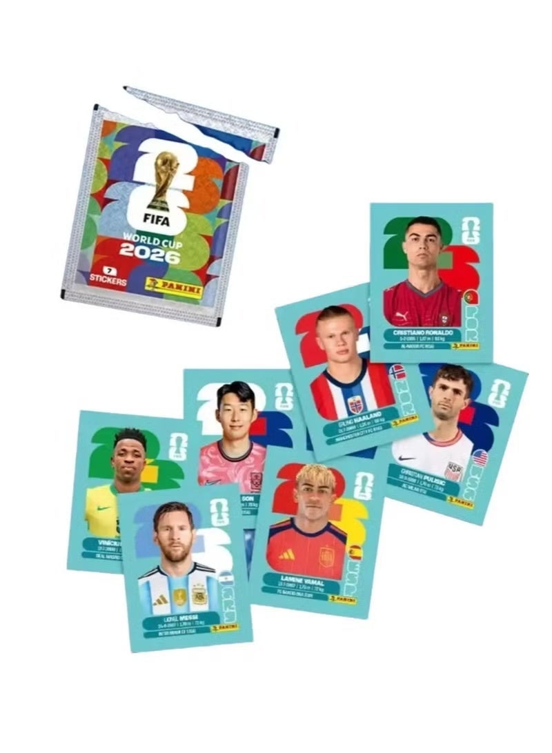 Panini 2026 World Cup Star Stickers - 50 Pack Collectible Cards - Children and Adults Interactive Toy Game Stickers - Image 3