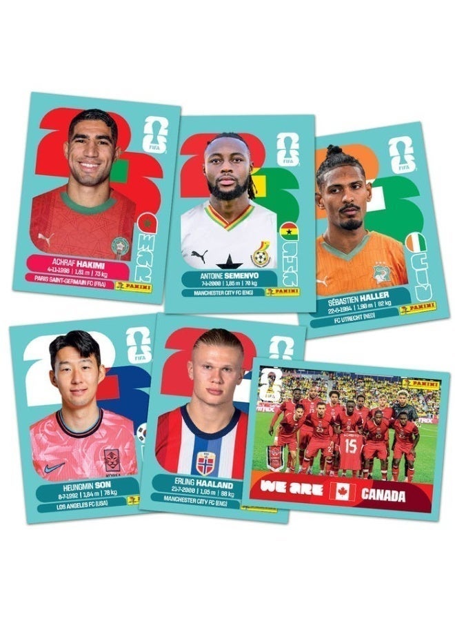 Panini ملصقات نجوم كأس العالم 2026 - عبوة 50 قطعة بطاقات قابلة للتحصيل - لعبة تفاعلية للأطفال والكبار - Image 5