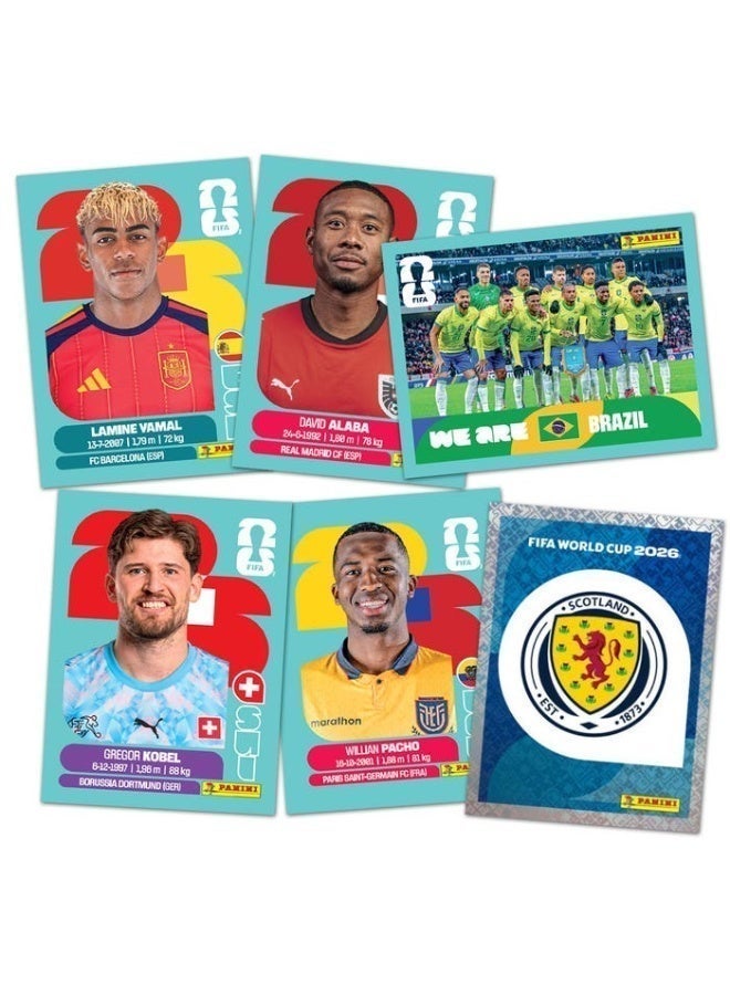 Panini ملصقات نجوم كأس العالم 2026 - عبوة 50 قطعة بطاقات قابلة للتحصيل - لعبة تفاعلية للأطفال والكبار - Image 4