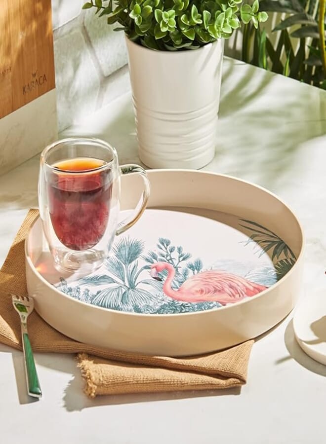 Karaca Jungle Melamine Round Tray 30 cm