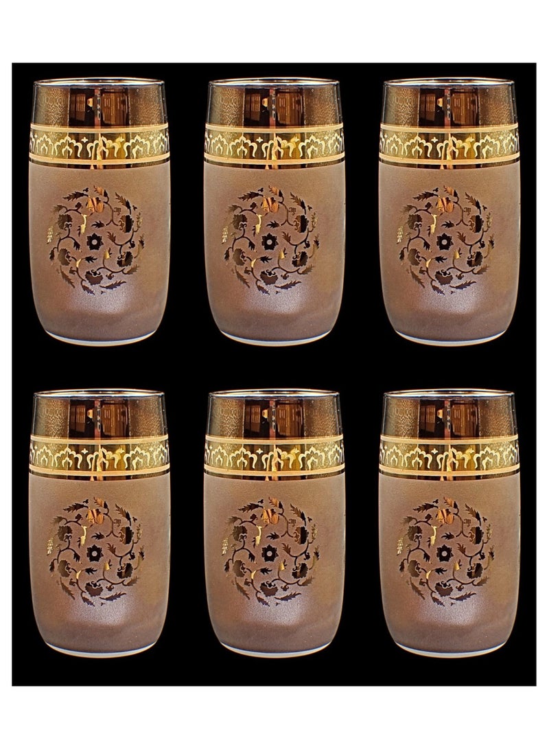 KuduArts Tumblers glass cups for water or juice 6 pieces - Image 1