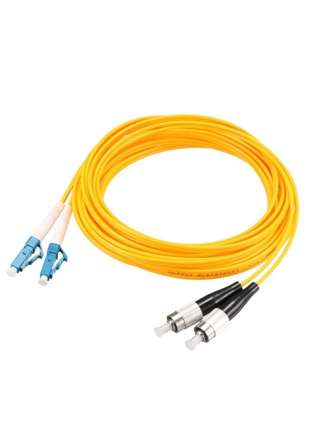 BURAQ LC-FC Dual-Core Single Mode Fiber Optic Jumper,Length: 3m - Image 1
