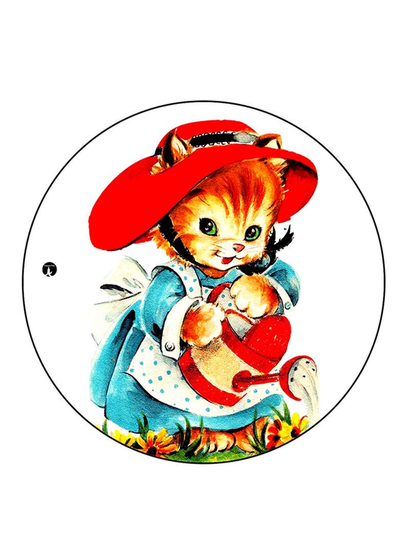 RKN Cat Printed Mouse Pad  Multicolour