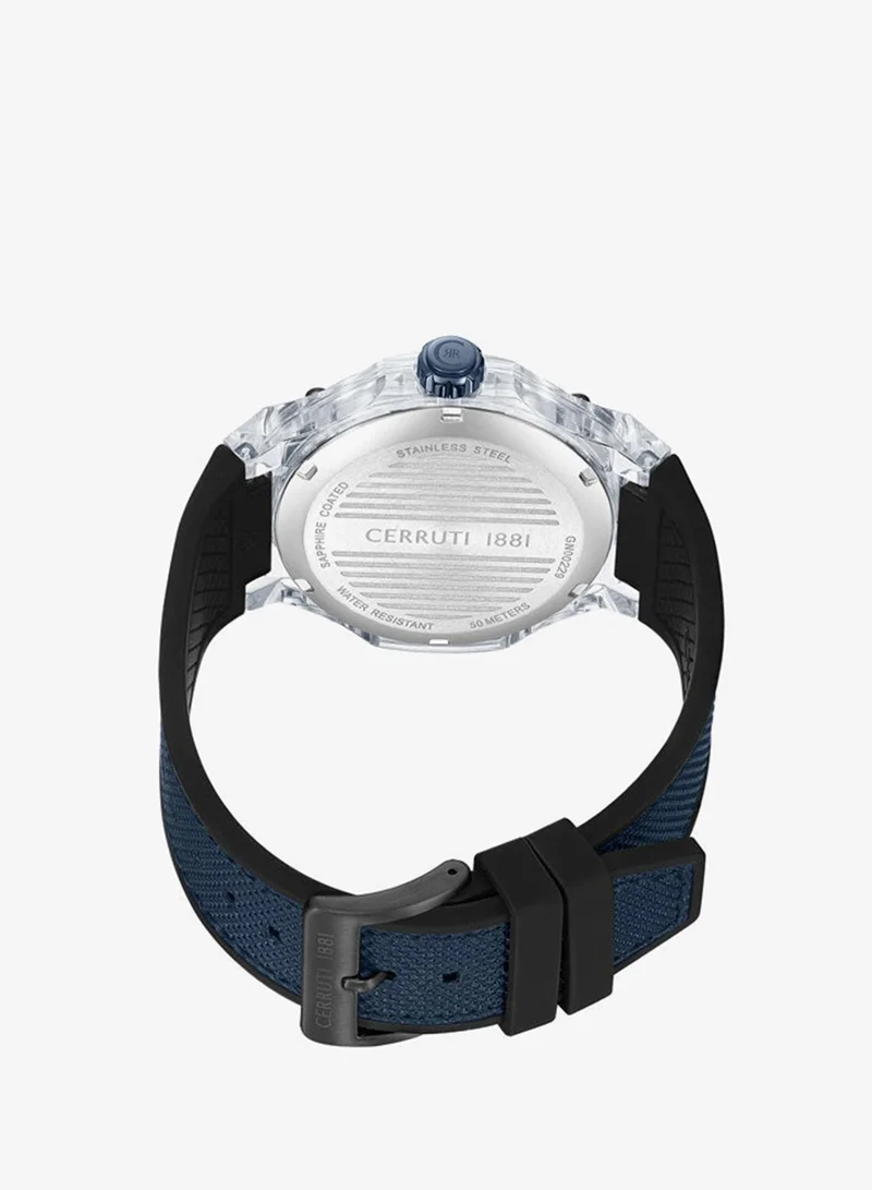 CERRUTI 1881  Lucardo 52mm Multifunction Men's Watch with Fabric-Nylon Strap for Men | Best Price UAE