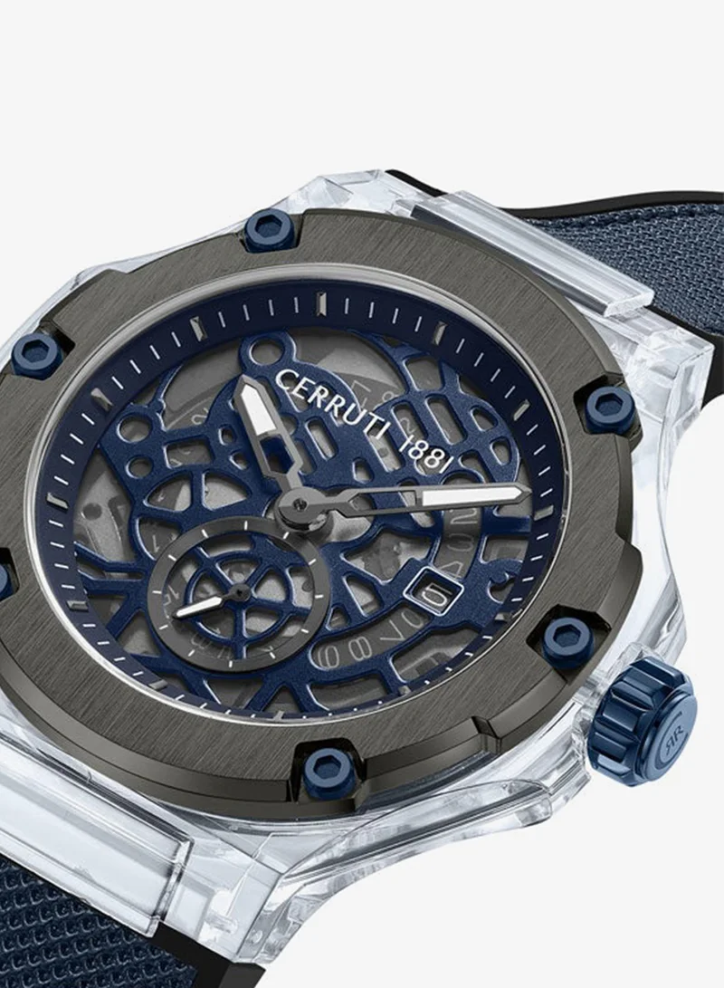 CERRUTI 1881  Lucardo 52mm Multifunction Men's Watch with Fabric-Nylon Strap for Men | Best Price UAE