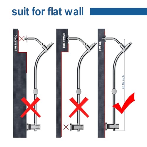 egretshower 7.5" Rotatable Dual Shower Head with Handheld Combo, Kids Friendly Low 3-Way Diverter, Adjustable Slide Bar for Whole Family Use, Enjoy High Pressure Rainfall Spa Shower, Polished Chrome Finish - Image 3