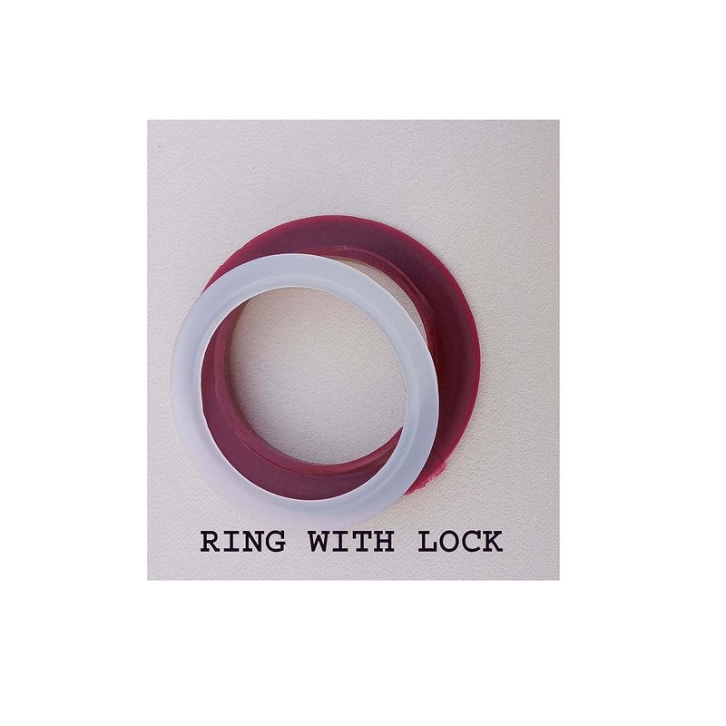 VANSH FASHION VANSH FASHION Plastic Curtain Eyelet Rings with Lock for Windows CurtainsDoor CurtainsPack of 100 Maroon - Image 3