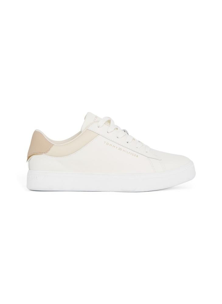 TOMMY HILFIGER Logo Detail Lace Up Low Top Sneakers  - Image 1