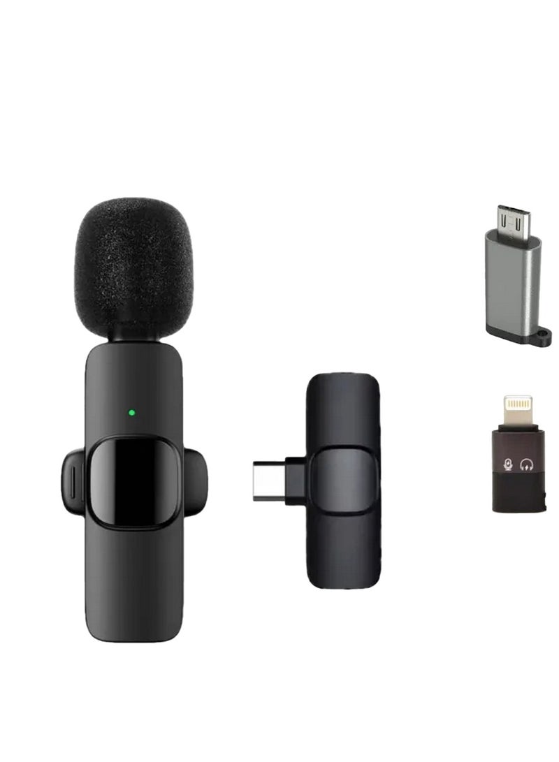BSNL K8 Wireless Collar Clip Microphone For iPhone/iPad & Type C Mobile Phones Supported Lapel Lavalier Mic  - Image 3