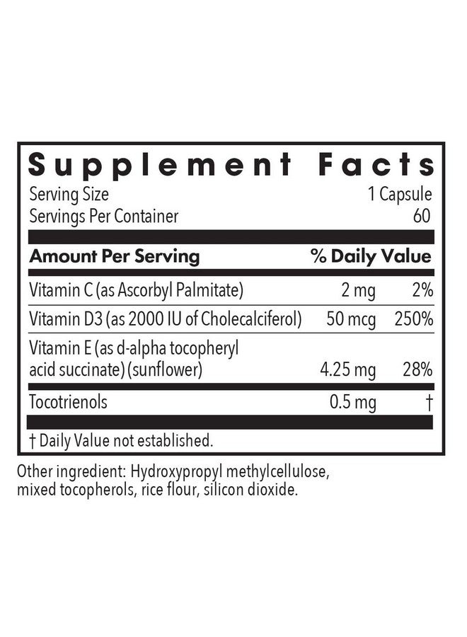 اليرجي ريسيرتش جروب مكمل غذائي سوبر دي 3 من مجموعة أبحاث الحساسية - دعم العظام والمناعة، كوليكالسيفيرول مع فيتامين سي وفيتامين إي، كبسولات نباتية، خالية من الجلوتين - 60 كبسولة - Image 3