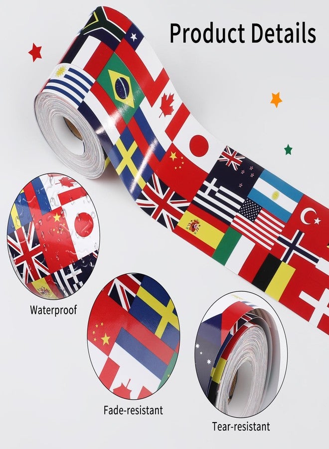 Motroce International Flags Bulletin Boards, Diversity Country Flag Around The World Multicultural Decorations for Bulletin Board, Cork Board, Party, Classroom Decor - Image 4