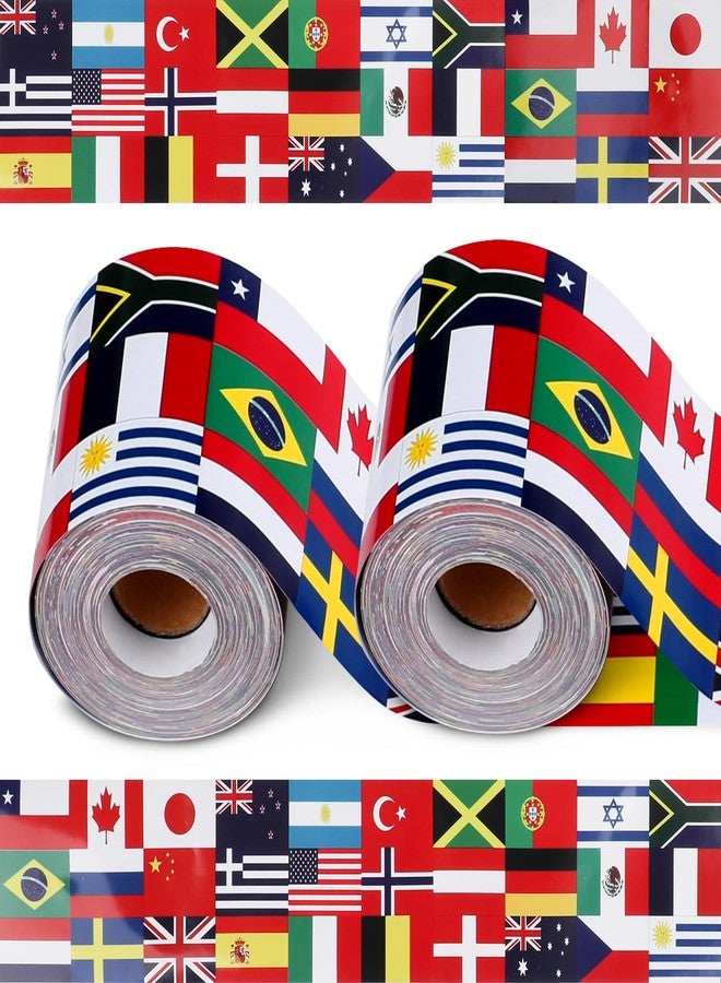 Motroce International Flags Bulletin Boards, Diversity Country Flag Around The World Multicultural Decorations for Bulletin Board, Cork Board, Party, Classroom Decor - Image 1