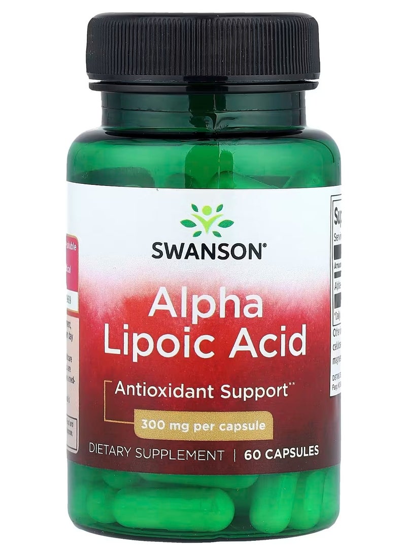 Swanson, Alpha Lipoic Acid, 300 mg, 60 Capsule