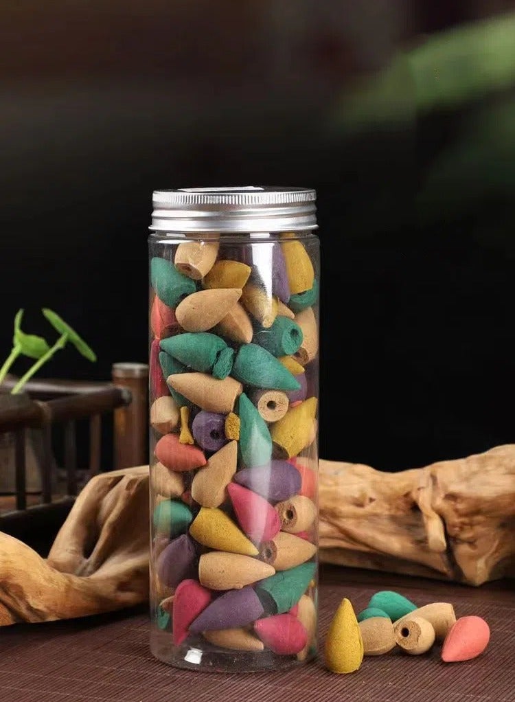 Natural Aromatherapy Incense Sticks - 100pcs/Jar (Sandalwood/Rose/Lavender/Jasmine/Agarwood) for Home Fragrance, Yoga & Meditation | Long-Lasting Scent - Image 2