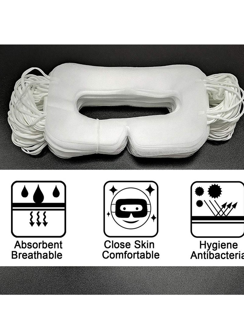 Disposable VR Eye Mask for Oculus Quest 2 SkinFriendly  Breathable  Soft  Comfortable  and Hygienic VR Universal Mask (White 100pcs) - Image 2