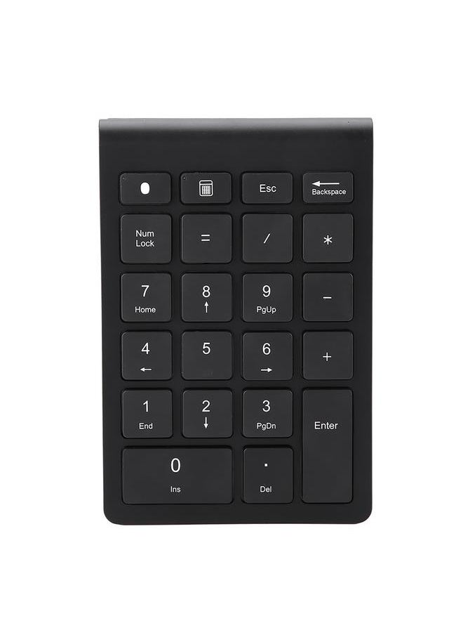 Thoraya Black 22 Keys Mini Numpad Wireless Bluetooth Numeric Keypad For OS X PC  - Image 1