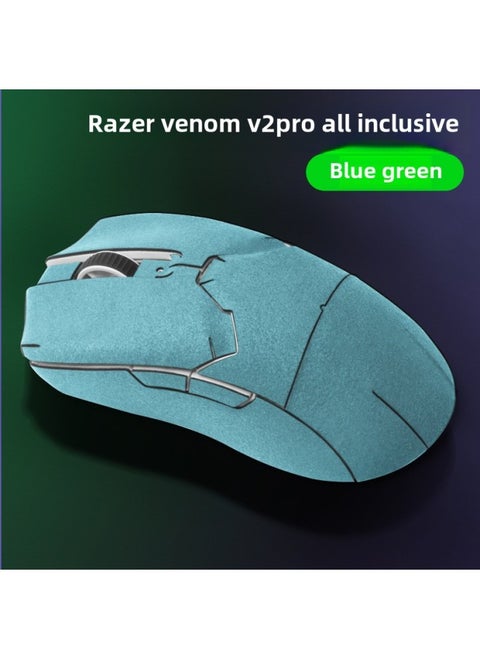 Suitable For Thunder Snake Venom Viper Mini Viper V2 Professional Version V2pro Suede Anti-slip Anti-sweat Mouse Anti-slip Sticker-Color:Blue Green Poison Viper V2pro (Poison Viper V2 Professional Edition) Suede Full Package