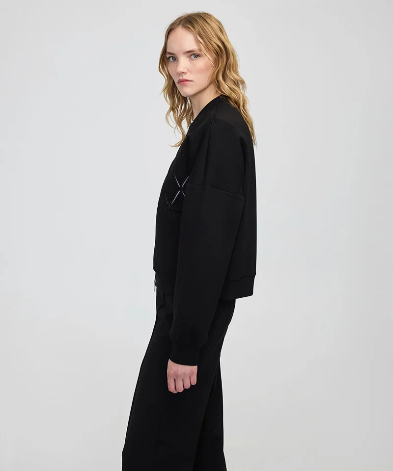 Ipekyol  Embroidered Zip-Up Sweatshirt for Women | Best Price UAE