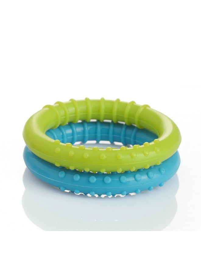 Beebaby Loops Shape Soft Silicone Teether For 6 To 12 Months With Storage Case, Bpa Free Teething Toy For Babies With Textured Surface For Soothing Gums. 100% Food Grade (Loops - Blue_Green) Pack Of 2  - Image 4