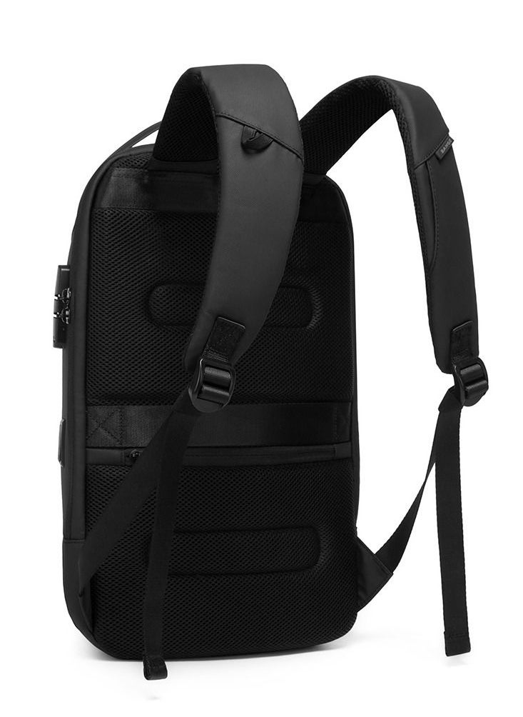 BANGE - BANGE Waterproof Anti-Theft Unisex Travel Laptop Backpack with USB Charging and Password Number Lock - Image 1