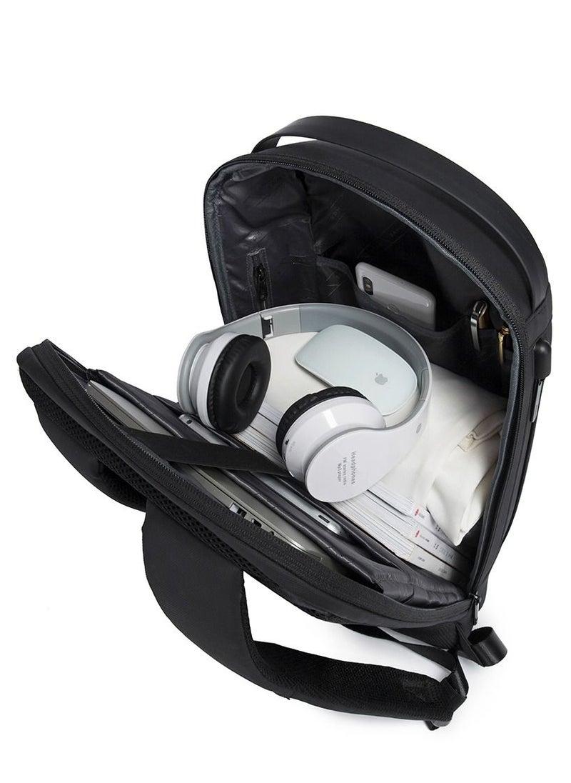 BANGE - BANGE Waterproof Anti-Theft Unisex Travel Laptop Backpack with USB Charging and Password Number Lock - Image 1