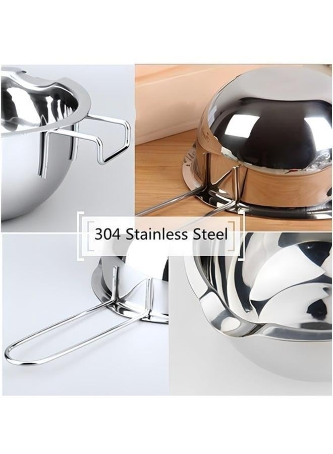 Double Boiler Stainless Steel Pot for Melting Chocolate, Candy and Candle Making ( 680ML)-Stainless Steel Double Pot,kitchen Melting Pot Baking Tools,304 Chocolate Melting Pot For Melting Chocolate,butter,cheese, Caramel And Candy  - Image 5