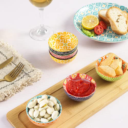Metahom Ceramic Dipping Bowls, Dipping Sause Dish for Soy Sauce, 3 Inch Mini Bowl Set for Condiments, Sushi, Appetizers, Side Dish, Set of 6 - Image 4