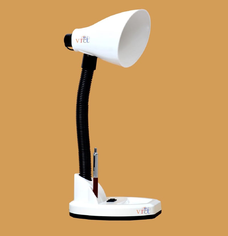 VRCT 50W Electric Table Lamp with Attached Pen Stand (White), Led - Image 3