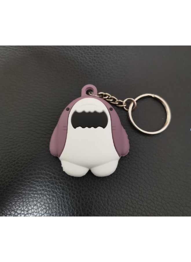 Generic - High Quality Shark Coal Small Apple Airtag Protective Case Anti-loss Locator Airtags Soft Case Suitable-Color:Small Shark-Applicable Model:AirTag - Image 1