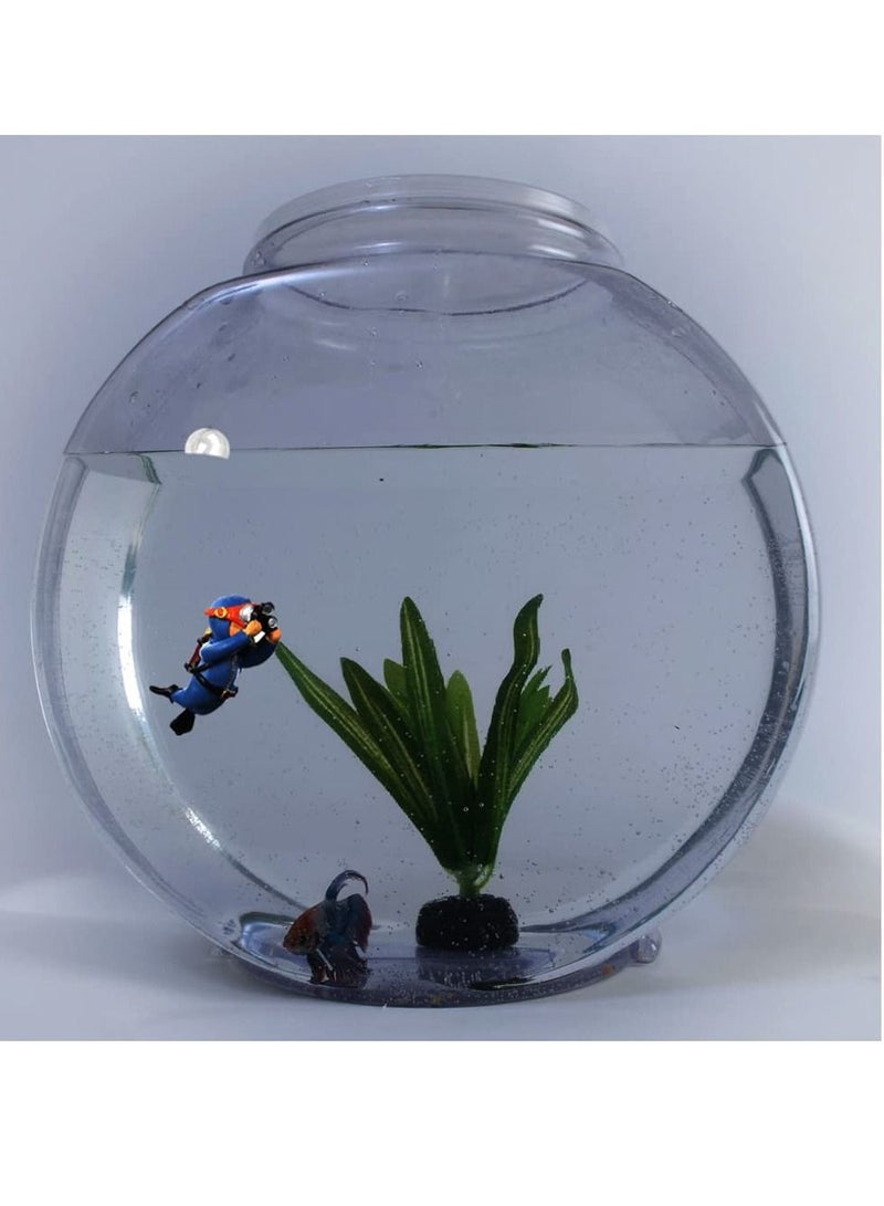 KASTWAVE Floating Fish Tank Decorations，Aquarium Decorations, Lovely Diver Fish Tank Decorations, Floating Device Fish Tank Accessories，Suitable for All Kinds of Fish Tanks Blue, 2Pcs - Image 2